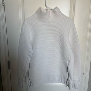 All in Motion Women's Ribbed White Turtleneck Sweater